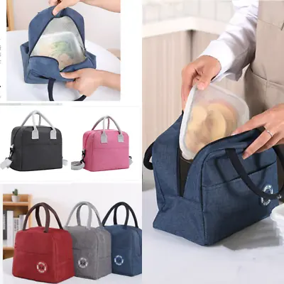 Thermal Insulated Lunch Bag Cool Bag Picnic Adult Kid Food Storage Lunch Box NEW • £3.99