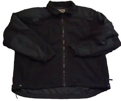 5.11 Tactical Series Jacket Coat Mens XL Black Solid Full Zip Police Law Enforce • $34.99