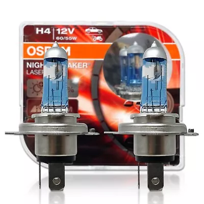 Osram 9003 H4 Night Breaker Laser Halogen Headlight Bulbs | 64193NL | Pack Of 2 • $32.99