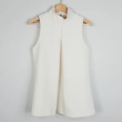 IXIAH The Label | Womens Textured Jacquard Sleeveless Top [ Size AU 8 Or US 4 ] • $120