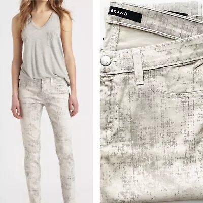 $198 NWT J BRAND JEANS COATED NOISE SUPER SKINNY MID RISE Size 30 • $59