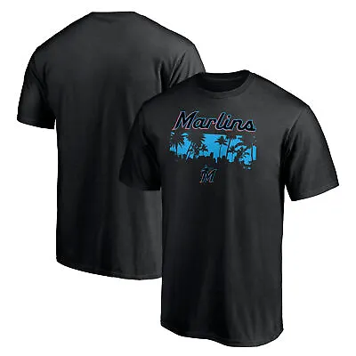 Men's Fanatics Branded Black Miami Marlins Palms T-Shirt • $34.99