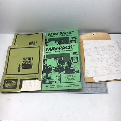 Vintage Motorola Training School Manuals Radio Mav Pack Micor Handie Talkie • $69.43