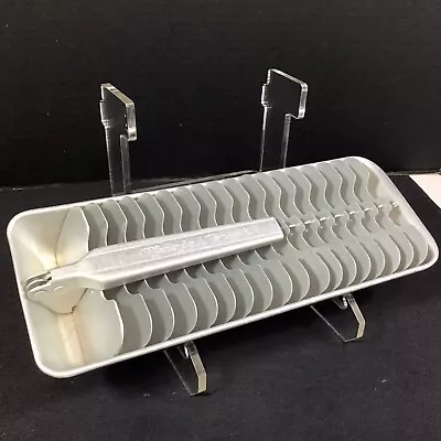 Vintage Magic Touch Slice Cube Ice Tray Quick Chillers Faster Freezing Aluminum • $15.99