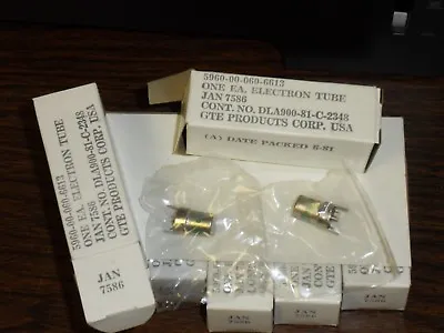 5 Each 7586 JAN7586 SYLVANIA NOS Nuvistor Microphone Vacuum Tube NIB • $23.99