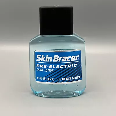 Vintage Skin Bracer Pre Electric Shave Lotion Mennen 3.5 Oz. Blue New Old Stock • $34.90