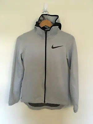 Nike Therma Flex Showtime Full-Zip Hoodie Sweatshirt Youth Sz L Silver Black • $24.99