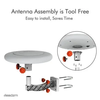 360° Omni-Directional Amplified TV Antenna HDTV 1080P 4K 150 Miles With Cable • $37.69