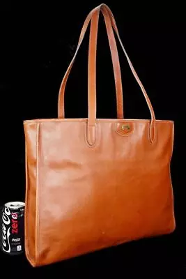 Vintage Ghurka Marley Hodgson 112 SUMMIT Burnt Orange Saffiano Lrg Leather Tote • $584