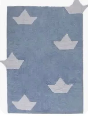 Blue Boat Washable Rug RRP £110 • £25