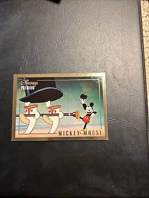 Bxd 1995 Disney Premium Skybox #4 Mickey Mouse Through The Mirror Thru • $1.99