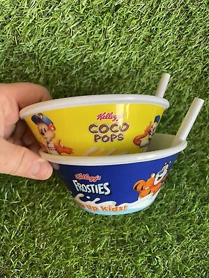 £17.99 • Buy Kellogg's 2012 Coco Pops Frosties Sip Up Kids Cereal Bowl With Straw Advertising