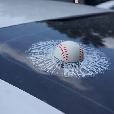 2PCS 3D Simulation Baseball Sticker Car Window Windshield Funny Decoration Decal • $9.80