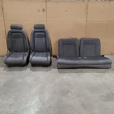 90-93 Mustang Hatchback Seat Set Seats Lumbar Grey Aa7088 • $974.22