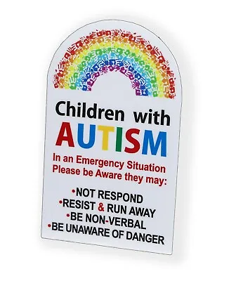 Autistic CHILDREN Sticker Autism Safety Alert Car Vehicle Window Bumper Decal • $2.29