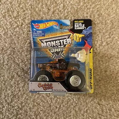 Hot Wheels 2015 Monster Jam Monster Truck Captain’s Curse With Battle Slammer • $20