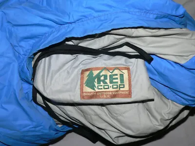 VTG 70s 80s REI COOP GOOSE DOWN SLEEPING BAG MUMMY ADULT 86X29 1lb7oz ALEUTIAN • $84.99