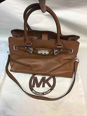 Michael Kors HAMILTON Large Chain East West Pebbled Leather Tote/Shoulder Bag • $69.99