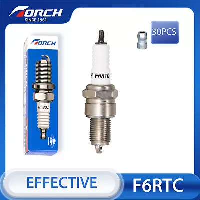 30 X TORCH F6RTC Spark Plug Replace For NGK BPR6E BPR6ES11 For BOSCHWR56 WR6D+ • $194.69