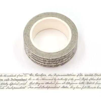 $5.50 • Buy Washi Tape Vintage Script Writing Letter 10m X 15mm