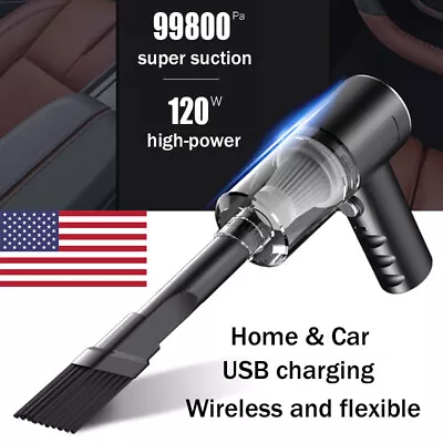 $13.69 • Buy 120W Cordless Handheld Vacuum Cleaner Small Mini Portable Car Auto Home Wireless