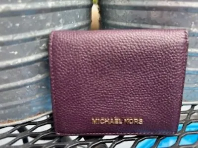 Michael Kors Mini Merlot Wallet • $35