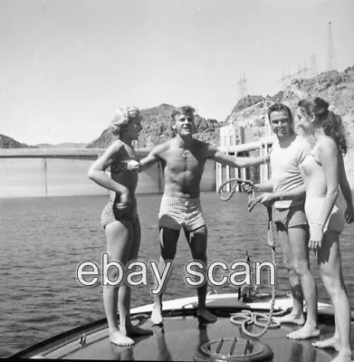 TAB HUNTER   BARECHESTED  BEEFCAKE With FRIENDS  8X10 PHOTO Img930 • $14.99
