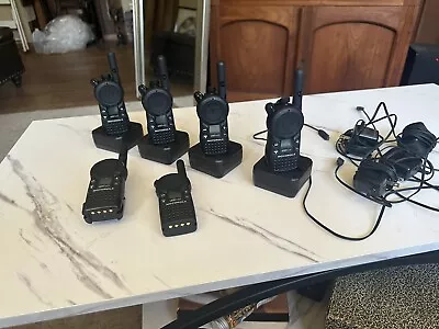 Motorola CLS1410 4 Channel UHF Two-Way Radio    6 Phones 4 Chargers 5 Belt Cli • $325