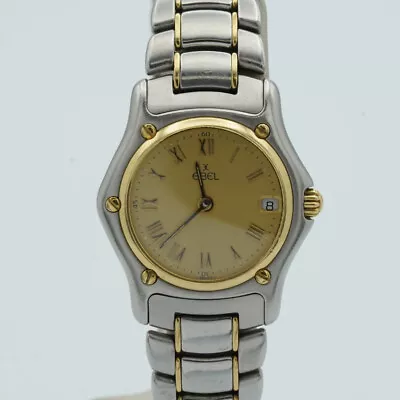 Ebel 1911 Women's Watch 27MM Steel /750 Gold Pearl Diamonds Rarity 188901 E140 • £648.34