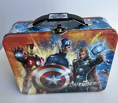 Tin Box Company 2012 Marvel The AVENGERS Metal Lunchbox  Never Used Has Scratch • $9