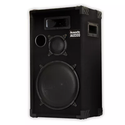 Acoustic Audio CR12 Passive 12  DJ Speaker 3-Way PA Karaoke Band Home Monitor • $108.88