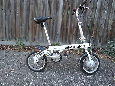 Electric Bicycle E-bike Foldable As New Condition White 14 Inch Wheels • $600