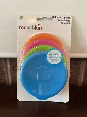 Munchkin Miracle 360 Cup Lids 4 Count Multi Color NEW • $5.99