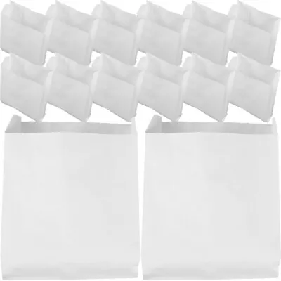  100 Pcs White Paper Greaseproof Bag Sandwich Package Bags Handheld • £13.78