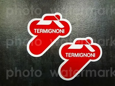 2x Termignoni RED Decals Sticker MotoGP Aufkleber Autocollant Adesivi Rosso • $4.50
