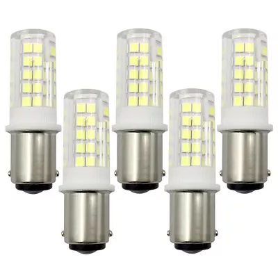 5pcs BA15D LED Light Bulb 64-2835 Ceramics Lamp Fit Singer 301A/401A Cool White • $15.80