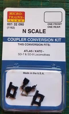 N Micro Trains 001 32 090 Coupler Conversion Kit 1162 ATLAS/KATO SD-7 SD-9  Loco • $21