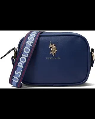 U.S. Polo Assn. Printed DHM Crossbody Bag Navy Blue New Sports Ideal Gift • $46.85