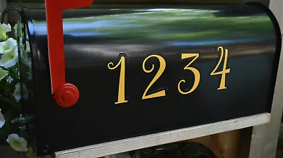 Mailbox Magnet (Partial Cover) Address Numbers Yellow For Black Or Whi Mail Box • $13.95