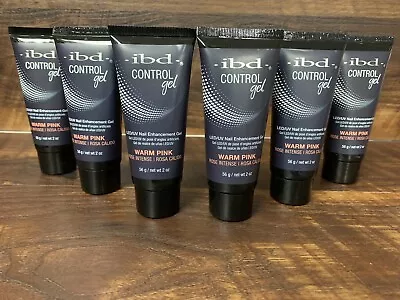 New Lot Of 6 Ibd Control Gel Warm Pink - 2 Oz - • $39.99