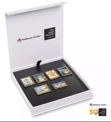 POKEMON CENTER X VAN GOGH Pin Box Set - BRAND NEW ✅ Confirmed Order • £90