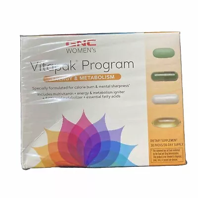 GNC WOMENS  VITAPAK  Program Energy And Metabolism 30 Days Supply Exp: 05/25 • $24.99