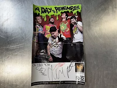 A Day To Remember Signed Poster Autograph 11x17 • $200
