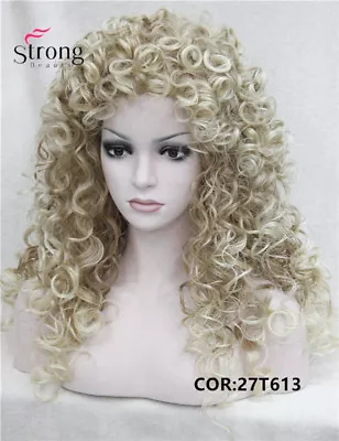 Long Curly Blonde Brown Black Wigs Synthetic Hair Cosplay Wigs For Women • $23.80