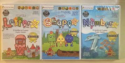 Preschool Prep Series: Meet The: Letters Numbers Shapes 3 DVD Lot New Sealed C • $21