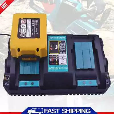 Battery Charger 18-14V Electric Container DC18RD Double Charging For Makita 18V • £44.38