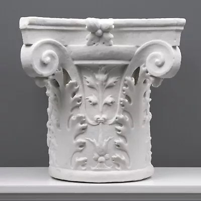 Tuscan Column Capital - White Marble - Made In Europe (37cm / 14.6 )  • $1665