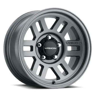 15x7.5 Vision Off-Road 355 Overland Satin Grey Wheels 5x4.5 (-12mm) Set Of 4 • $627.48