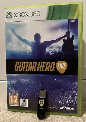 Guitar Hero Live (Microsoft Xbox 360) + Wireless Dongle For The Guitar • £44.99