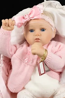 £151.18 • Buy Ashton Drake 18  Vinyl & Cloth PERFECT IN PINK ANNIKA Baby Doll By Marissa May 